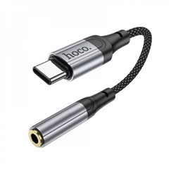 Перехідник USB C To 3.5mm — Hoco LS36 — Black