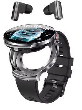Смарт-часи Smart Watch T100 2 в 1 Bluetooth гарнітура пульс і спорт