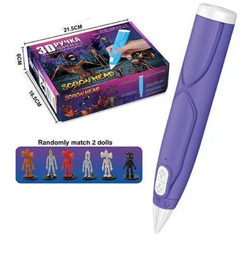 3D ручка 3DPEN-6-2 Світ фантазій Soron head purple