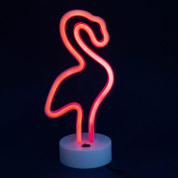Ночной неоновый светильник &mdash; Neon Amazing &mdash; Flamingo Red