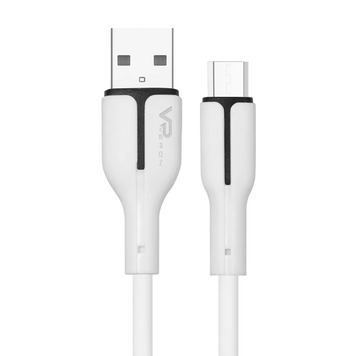 Кабель Micro 2.4A (1m) &mdash; Veron MS06 Silicon &mdash; White
