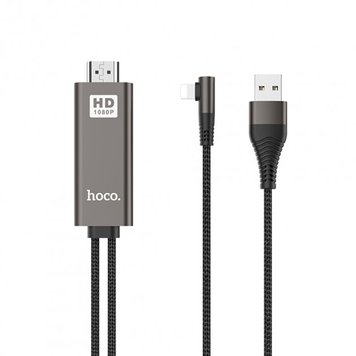 Кабель-переходник Hoco UA14 USB - Lightning - HDMI, 2 м