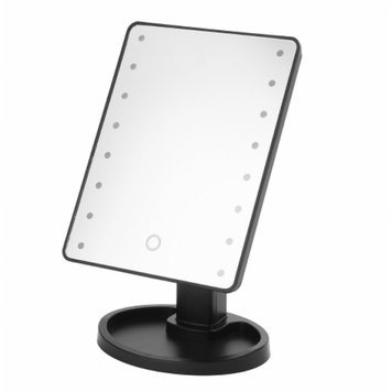 Зеркало для макияжа Magic Makeup Mirror с 22 LED-подсветкой Черное