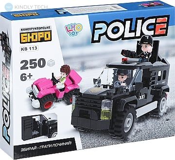 Конструктор Limo Toy полицейский внедорожник на 250 деталей