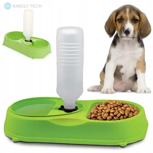 Годівниця 2в1 миска з автоматичною напувалкою для собак і кішок Pet Feeder