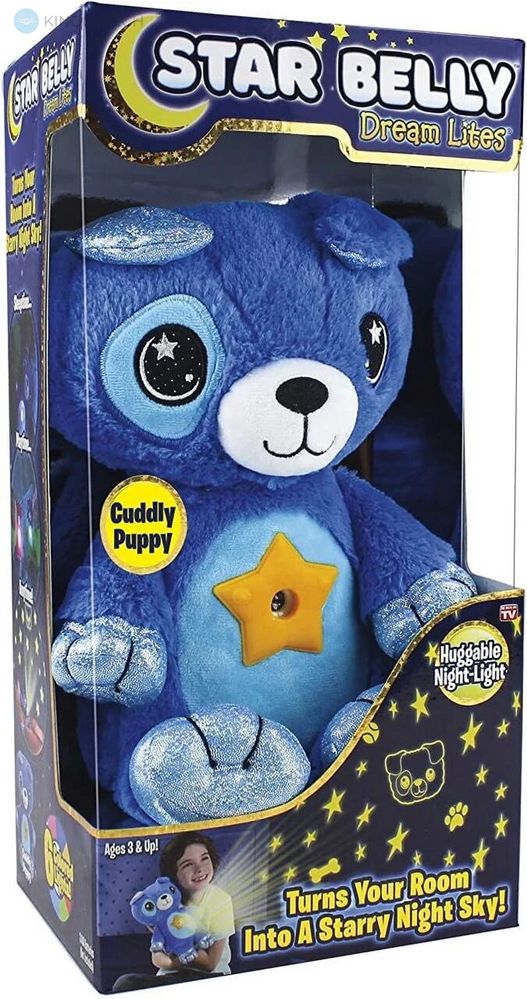 Мягкая игрушка ночник-проектор звездного неба Star Bellу Dream Lites Puppy Медведь