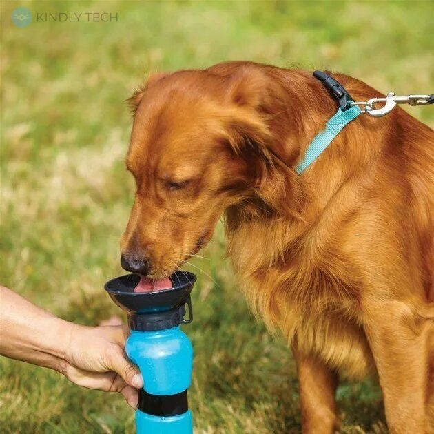 Портативна пляшка-поїлка PET BOTTLE для собак 500 мл