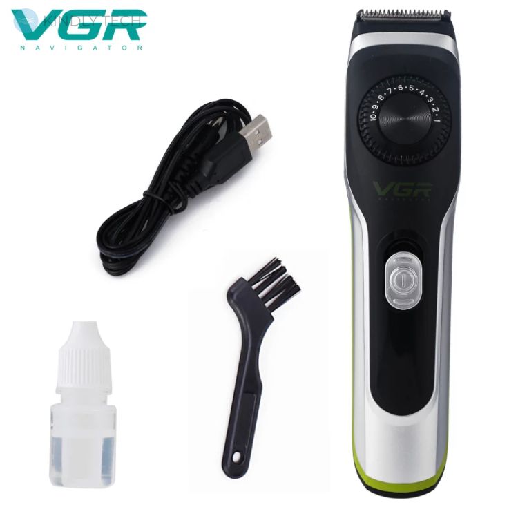 Аккумуляторный мужской триммер для бороды усов и тела VGR V-028
