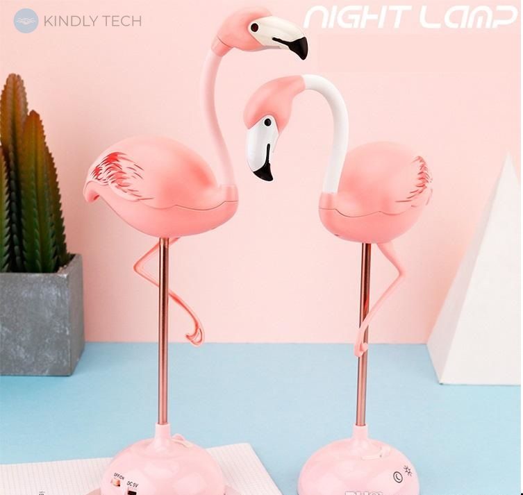 Led cветильник - ночник Lucia "Фламинго" розовый аккумуляторный, 3.2W