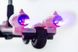 Дитячий триколісний самокат з двома димовими турбінами Glanber BT, Pink