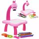 Дитячий стіл для малювання зі світлодіодним підсвічуванням, Pink