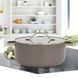 Каструля алюмінієва Maestro MR-4009-24 Ceramic з кришкою та антипригарним покриттям 24 см 4.1 л