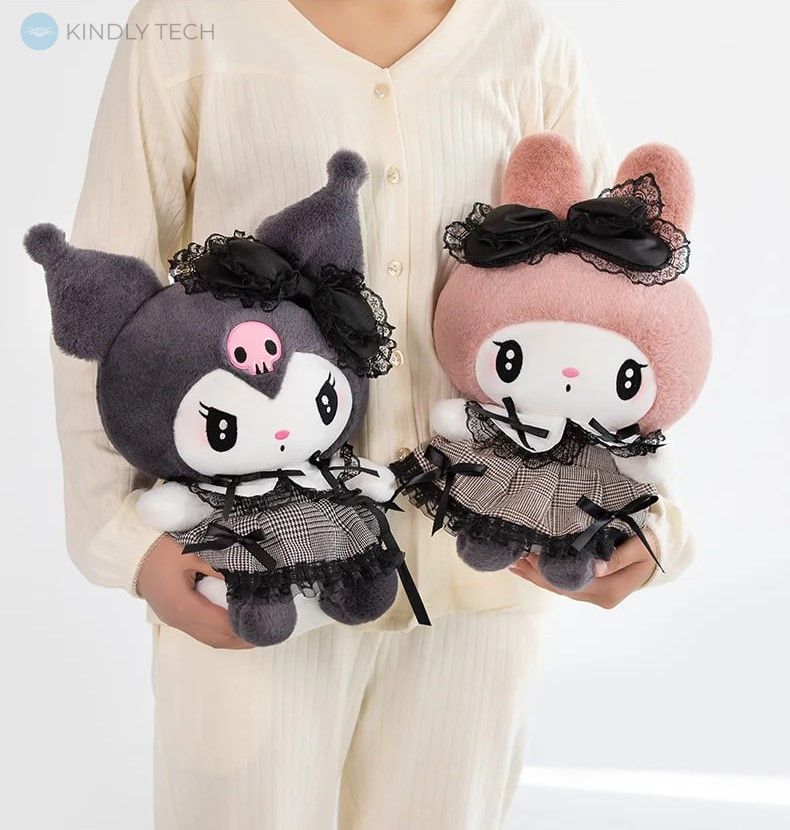 М'яка іграшка Куромі Hello Kitty Чорна, 60см