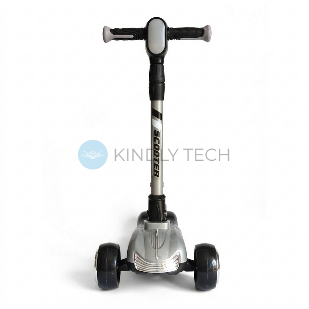 Дитячий триколісний самокат Scooter Car Highend 928, Сірий