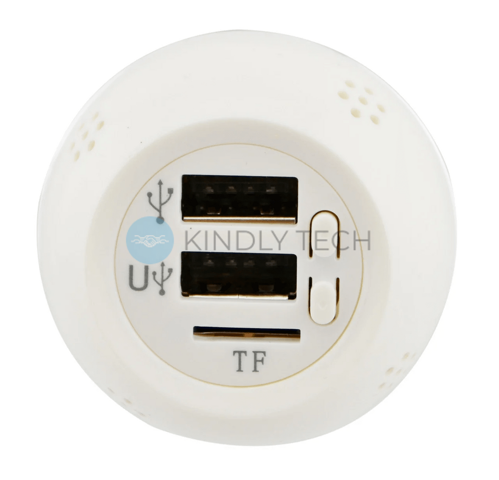 Ароматизатор 3 в 1 (з вбудованим FM трансмітер і 2 USB) 12v SMT KLY-899 White