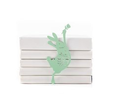 Закладка для книг «Счастливый заяц» (мятный цвет), м'ятний
