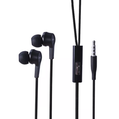 Дротові навушники з мікрофоном 3.5mm — Hoco M19 Drumbeat — Black