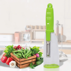 Нож кухонный для чистки овощей с контейнером LY41