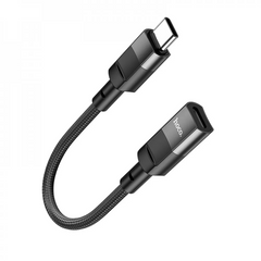 Перехідник USB C To Lightning — Hoco U107 — Black