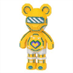 Світящийся конструктор Magic Blocks у вигляді ведмедика Bearbrick Колір: Жовтий 50см