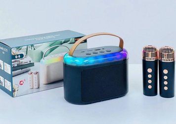 Портативная колонка Bluetooth Speaker & 1 Microphone Q-6 черная