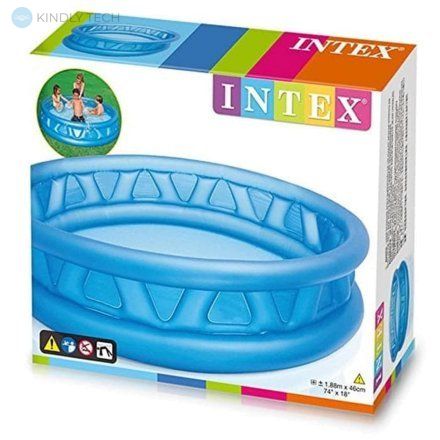 Великий дитячий надувний басейн Intex 58431 188х46см