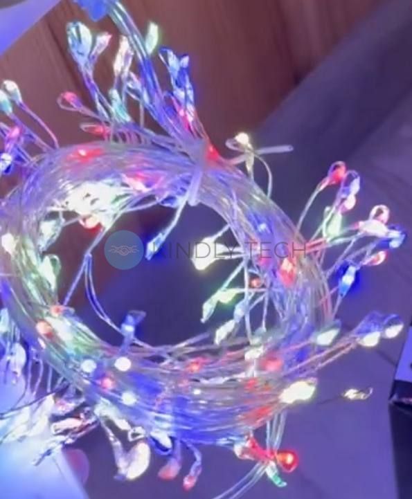 Гирлянда &laquo;Мишура&raquo;, 150 LED, 5 м, разноцветное свечение, медный провод