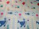 Детский игровой двухсторонний коврик "Кит дорога - Мишка голубой" 2м*1,8м (толщина-1см)