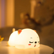 Детский силиконовый ночник Кошка Светильник в виде Котенка 14*11 см.