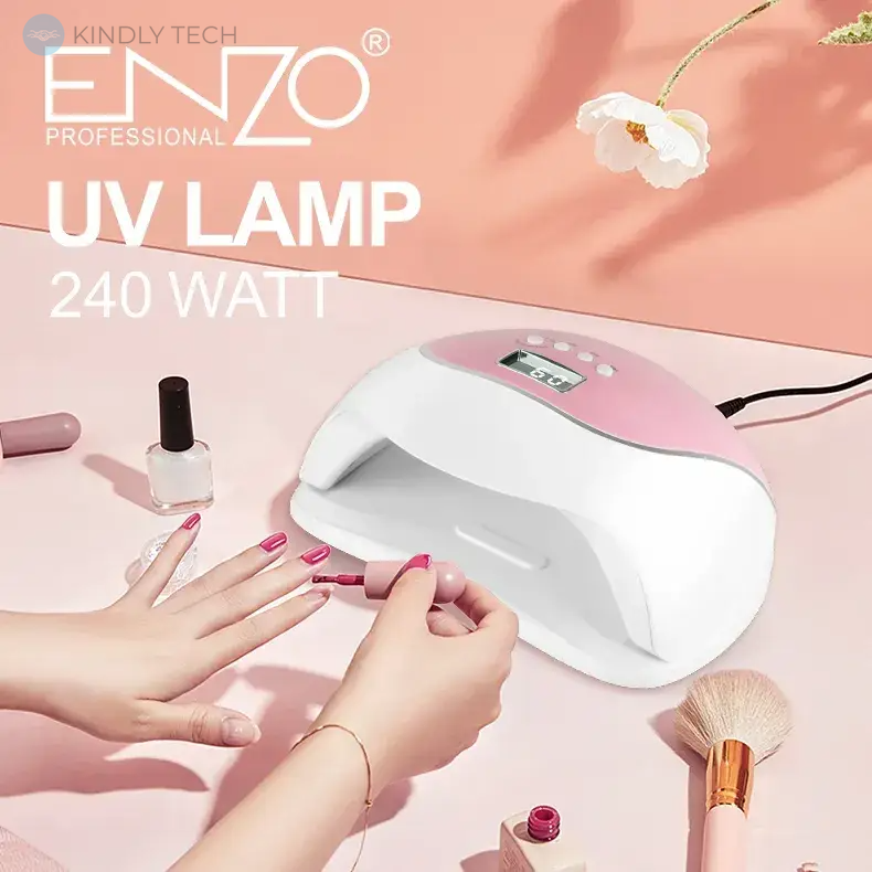 Ультрафіолетова професійна лампа для нігтів UV LAMP 240W ENZO EN-018