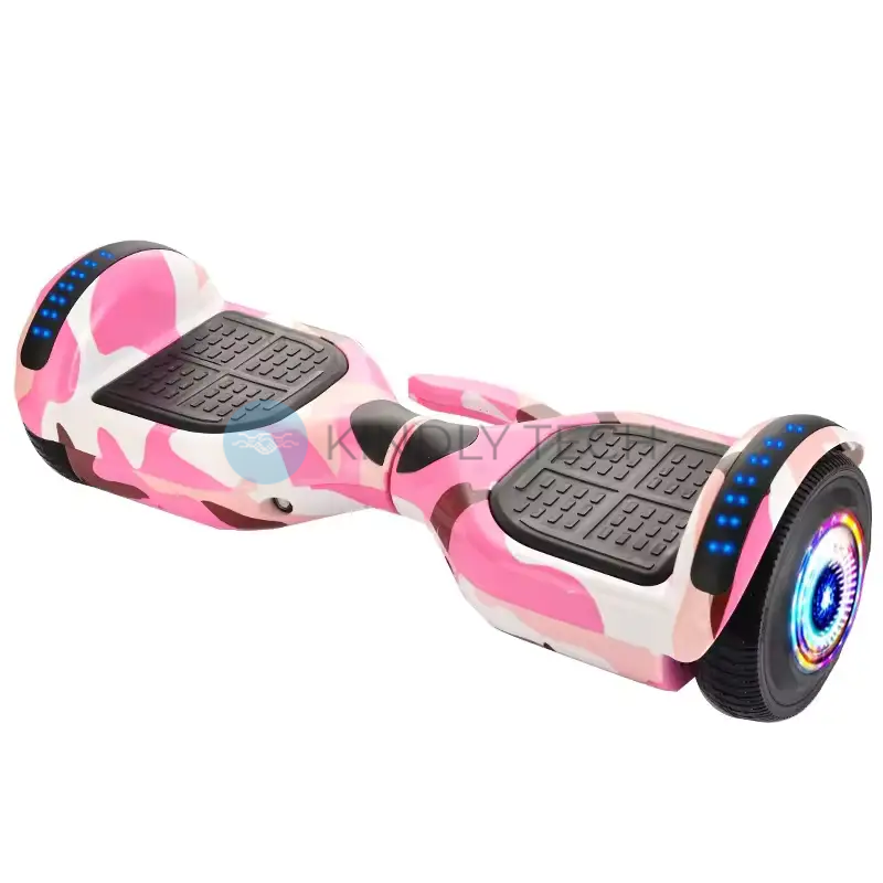 Гироборд 8.3A 8 дюймов с Bluetooth колонкой, LED подсветкой и мощностью 800W, Pink Camouflage