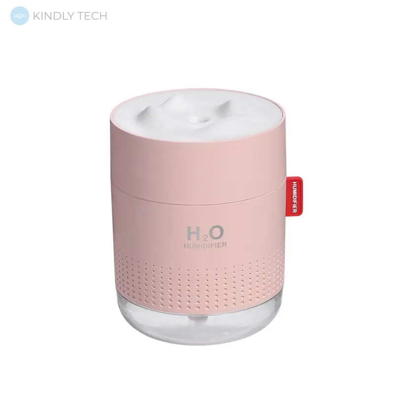 Портативный увлажнитель воздуха большой H2O Humidifier, Розовый
