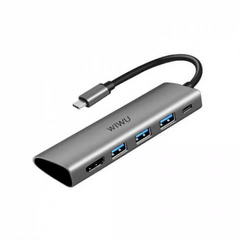 Юсб-Хаб HUB USB C 5 in 1 — WiWU Alpha A531H