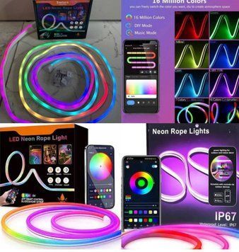 Розумна гнучка LED Neon RGB неонова стрічка шланг 3 м від USB