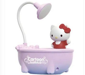 Настільна лампа для дітей у формі ванни Hello Kitty фіолетова