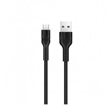 Кабель Micro USB 2.4A (1.2 м) Hoco U31 черного цвета
