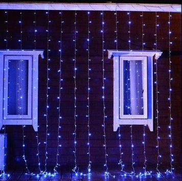 Гірлянда RD-7151 водоспад 400LED 3x3м Колір ламп-синій, із заглуш. (10х40 Ламп)