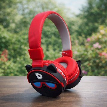 Детские беспроводные наушники Frozen Elza AH-806Z с Bluetooth, Красно-черные.