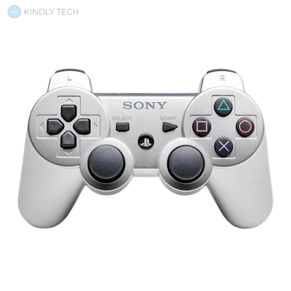 Бездротовий ігровий джойстик для PS 3 Sony DualShock 3 Bluetooth, Silver