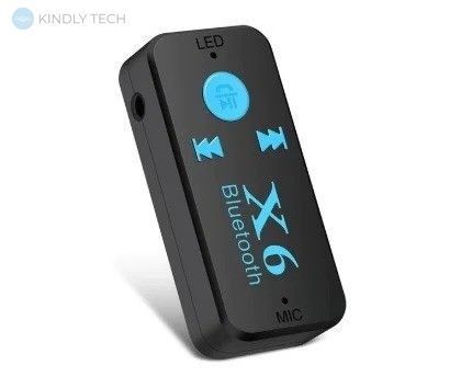 Бездротовий адаптер Bluetooth-приймач аудіо ресивер 6948 BT-X6 AUX
