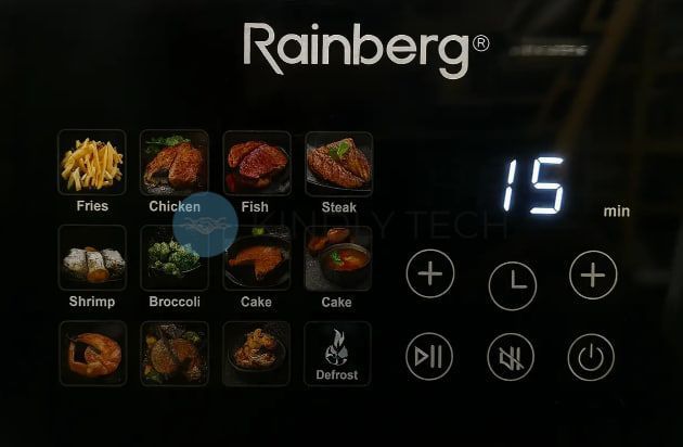 Аэрофритюрница Rainberg RB-2321, 12,5 л, 4200 Вт