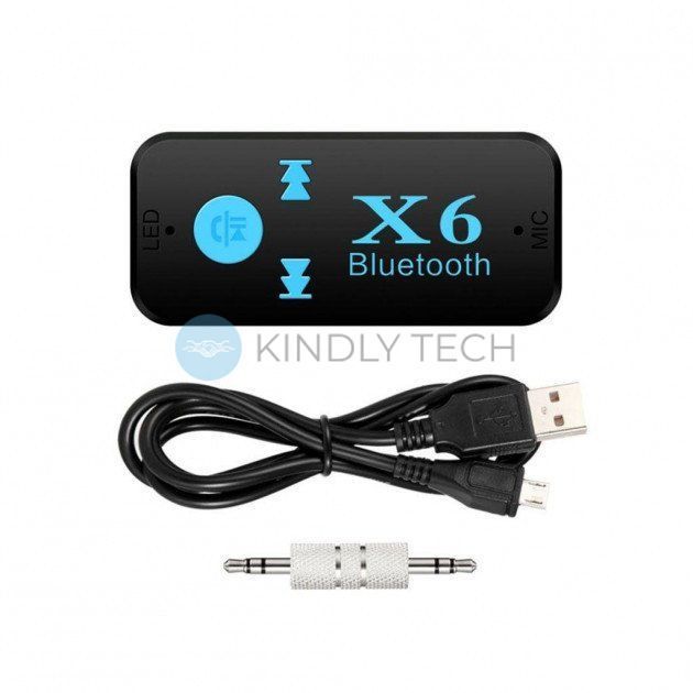 Бездротовий адаптер Bluetooth-приймач аудіо ресивер 6948 BT-X6 AUX