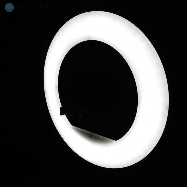 Кольцевая LED лампа RL-14 на три крепления для смартфона, диаметр 36 см