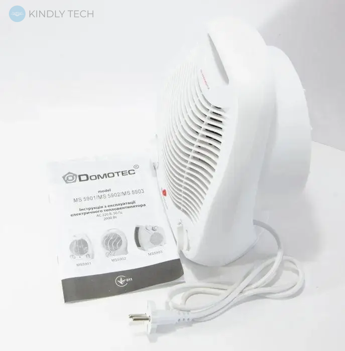 Тепловентилятор обогреватель для домашнего уюта Domotec MS-5901 2000W