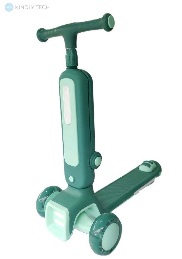 Детский самокат-беговел Sound&Light Balance Bike FLB-918 Зеленый