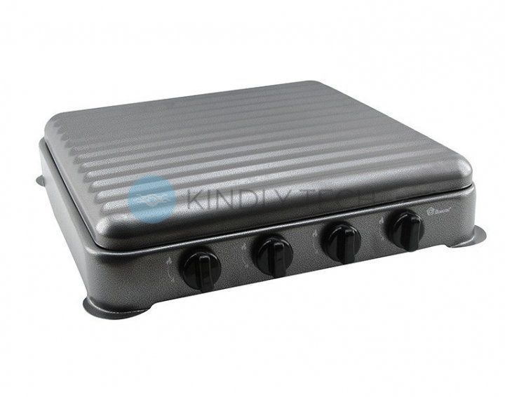 Варочная поверхность газовая плита Domotec MS 6604 на 4 конфорки, Серый
