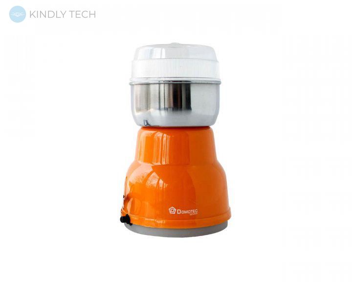 Кофемолка DOMOTEC MS-1406 (150Вт), Оранжевая