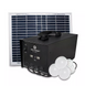 Система генератора сонячної енергії EP-01212C 220V 100W, із сонячною панеллю 18В 20Вт (Блютус+Радіо+TF+USB+Лампочка 3 шт.)