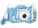 Детский цифровой фотоаппарат Cat Ears с автофокусом, Blue