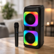 Портативная Bluetooth-колонка KTS-2362 с 2 динамиками 6,5" и беспроводным микрофоном